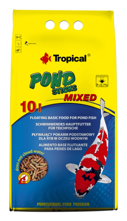 Tropical Pond Sticks Mixed 10L/800g - Karma Pokarm dla ryb w oczku wodnym