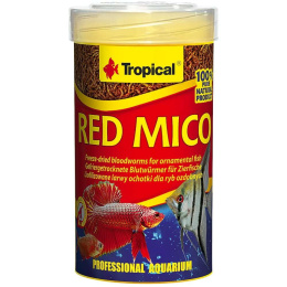 Tropical Red Mico 100ml 8g - Suszone larwy ochotki, naturalny pokarm