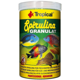 Tropical Spirulina Granulat 6% 1000ml 440g Pokarm dla ryb z glonami