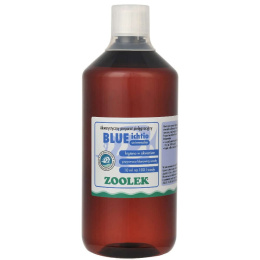 ZOOLEK BLUE Ichtio 1000 ml, Preparat przeciw pierwotniakom, glonom, na ospę