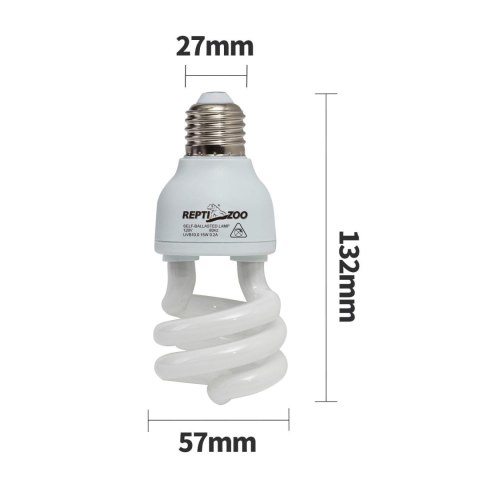 Repti-Zoo Tropical Lamp 5.0 UVB 15W - Żarówka e27 Repti-Zoo Tropical Lamp 5.0 UVB 15W - Żarówka e27