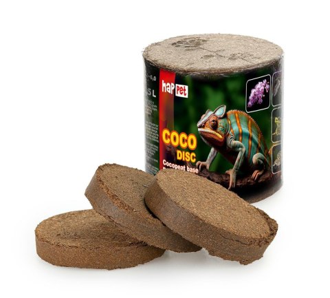Happet Podłoże kokosowe 5x110 g – naturalne dla gadów i roślin - do 7,5 L