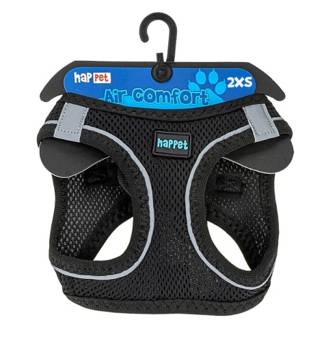 Happet Puszorek Air Comfort 2XS czarny | Wygodne szelki dla psa lub kota
