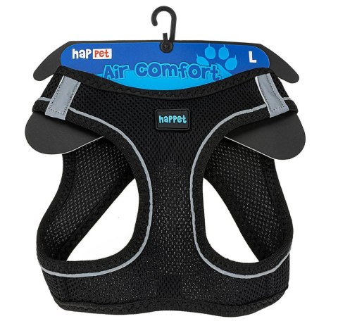 Happet Puszorek Air Comfort L czarny | Wygodne szelki dla psa lub kota
