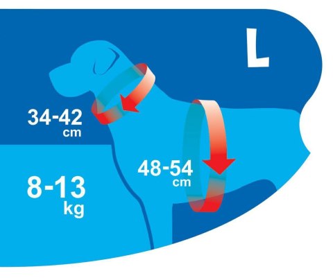 Happet Puszorek Air Comfort L morski | Wygodne szelki dla psa lub kota