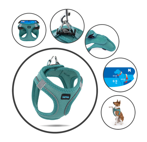 Happet Puszorek Air Comfort M | Oddychające szelki dla psa lub kota