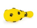 Piszcząca zabawka dla psa | Kręgiel żółty 14 cm