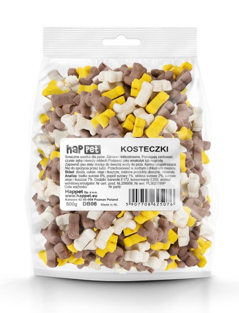 Happet kosteczki waniliowe – ciastka trenerki nagroda dla psa, 500 g