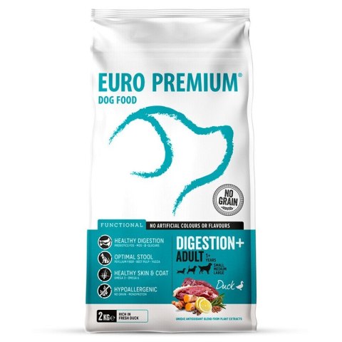 Euro Premium Adult Digestion - sucha karma dla psa z kaczką wspomagająca trawienie 2 kg