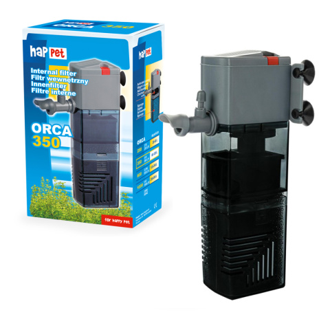 Happet filtr ORCA 350 – wewnętrzny, 350 l/h, do akwarium 60–120 l