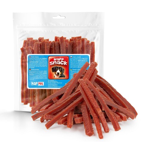 Happet mięsne paski z kaczki – naturalny przysmak dla psa - 80% mięsa 500 g