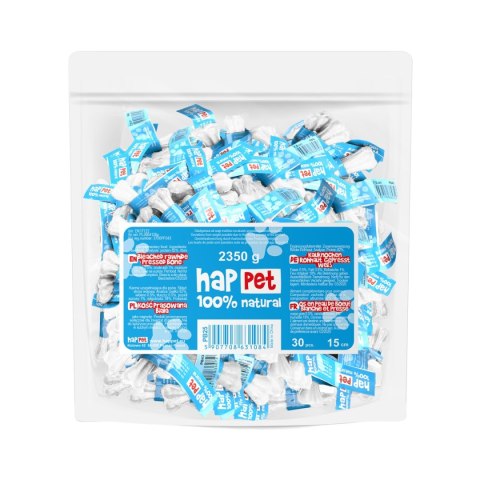 Happet kość prasowana 15 cm – opakowanie 30 szt. | naturalny gryzak dla psa