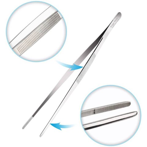 Kruger Meier pęseta akwarystyczna prosta 20 cm – stal nierdzewna