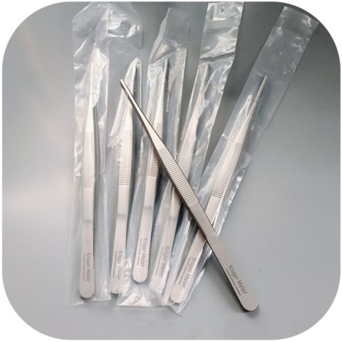 Kruger Meier pęseta akwarystyczna prosta 20 cm – stal nierdzewna