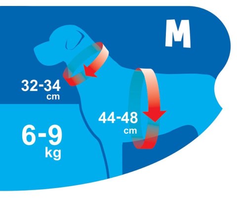 Happet puszorek Air Comfort M – dla psa 6–9 kg lub kota, czerwony