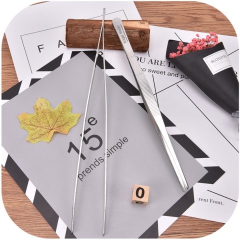 Kruger Meier pęseta prosta 25 cm – kompaktowa, stal nierdzewna