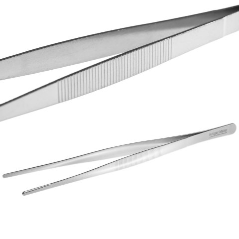 Kruger Meier pęseta prosta 30 cm – precyzyjna stal nierdzewna