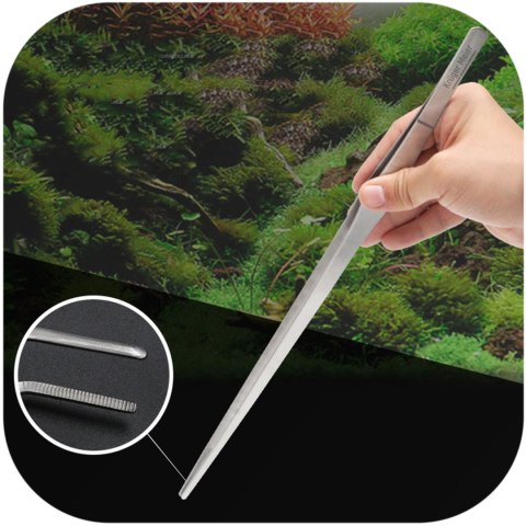 Kruger Meier pęseta prosta 38 cm – stal nierdzewna, precyzyjna