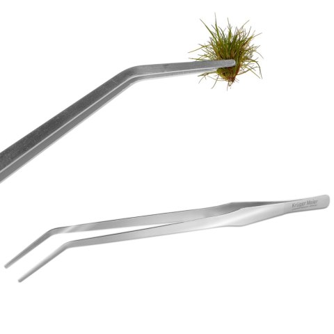 Kruger Meier pęseta zagięta 38 cm – stal nierdzewna, precyzyjna