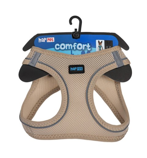 Happet Puszorek Air Comfort M Beżowy – szelki dla psa lub kota 6–9 kg