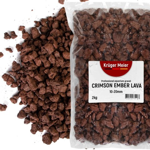 Kruger Meier Crimson Ember Lava 10-20 mm - Lawowe podłoże strukturalne 2 kg
