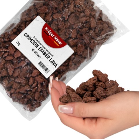Kruger Meier Crimson Ember Lava 10-20 mm - Lawowe podłoże strukturalne 2 kg