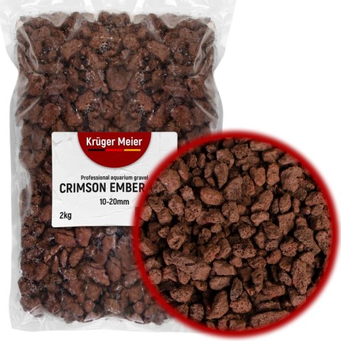 Kruger Meier Crimson Ember Lava 10-20 mm - Lawowe podłoże strukturalne 2 kg