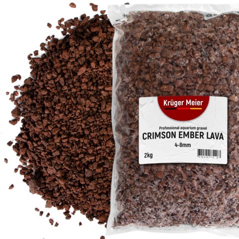 Kruger Meier Crimson Ember Lava 4-8 mm - Lawowe podłoże filtracyjne 2 kg