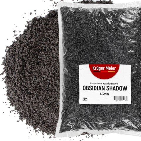 Kruger Meier Obsidian Shadow 1-3 mm - Żwirek akwarystyczny 2 kg