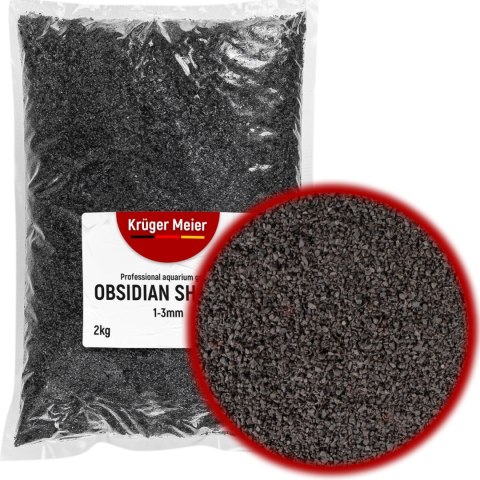 Kruger Meier Obsidian Shadow 1-3 mm - Żwirek akwarystyczny 2 kg