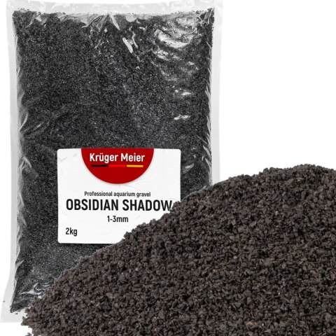 Kruger Meier Obsidian Shadow 1-3 mm - Żwirek akwarystyczny 2 kg