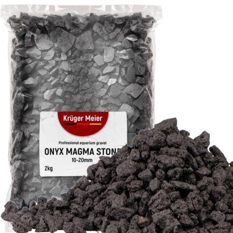 Kruger Meier Onyx Magma Stones 10-20 mm - Żwir do akwarium 2kg