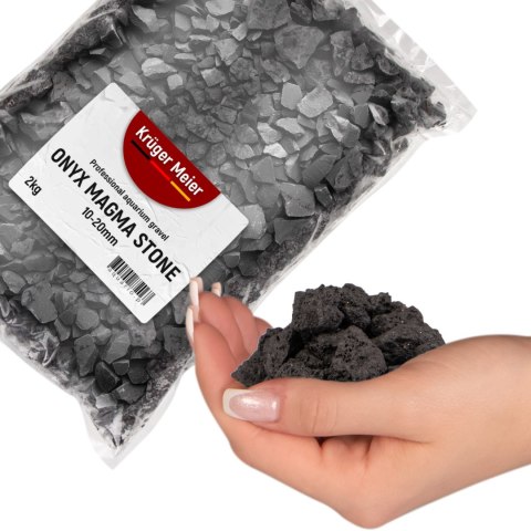 Kruger Meier Onyx Magma Stones 10-20 mm - Żwir do akwarium 2kg