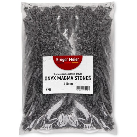 Kruger Meier Onyx Magma Stones 4-8 mm - Żwirek do akwarium 2kg