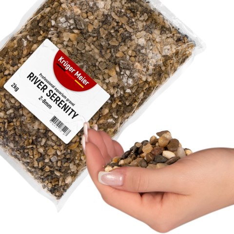 Kruger Meier River Serenity 2-8 mm - Żwirek akwarystyczny 2 kg