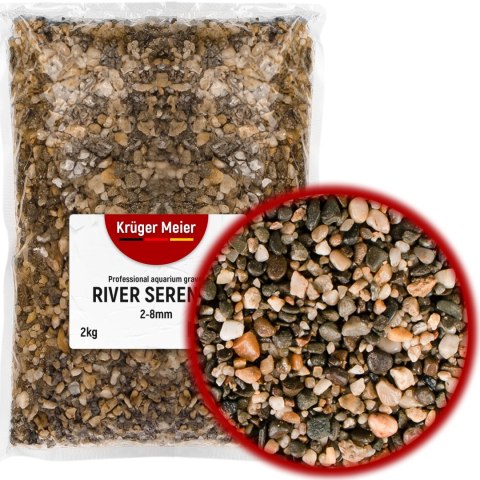Kruger Meier River Serenity 2-8 mm - Żwirek akwarystyczny 2 kg