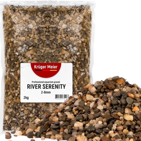 Kruger Meier River Serenity 2-8 mm - Żwirek akwarystyczny 2 kg