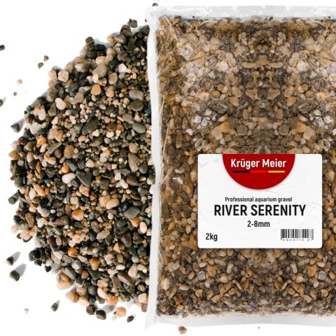 Kruger Meier River Serenity 2-8 mm - Żwirek akwarystyczny 2 kg