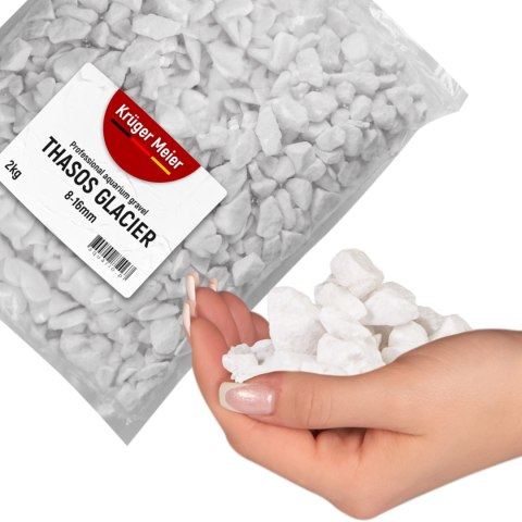 Kruger Meier Thasos Glacier 8-16 mm - Żwirek akwarystyczny 2 kg