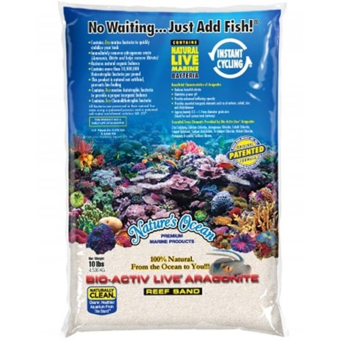 Nature's Ocean Bio-Activ Live Sand 0,5-1,7 mm 4,5 kg - Naturalny piasek morski z bakteriami