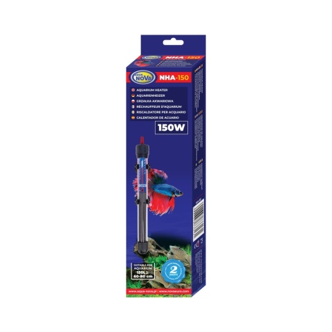 Aqua Nova Grzałka 150W – akwarium 100-150 l, szkło kwarcowe, termostat