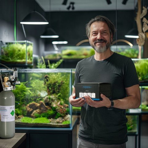 Aquario Professional 2.0 CO2 – zestaw z elektrozaworem i butlą 2 l