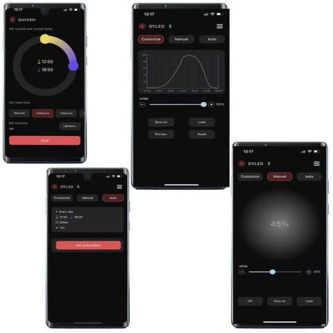 Chihiros B-Series B120 LED Light with Commander - lampa led sterowana aplikacją 120-140cm