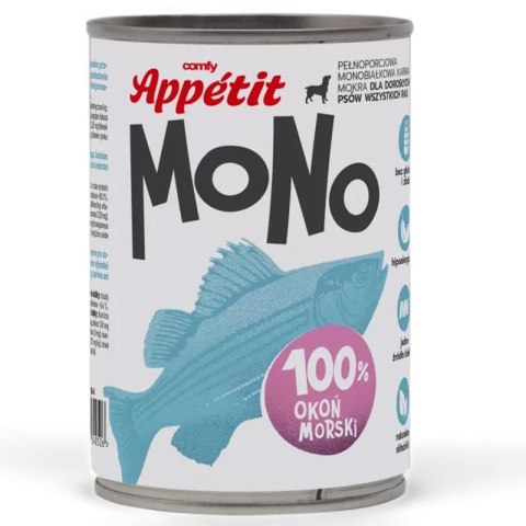 Comfy Appetit Mono Okoń Morski 400g - monoproteinowa karma mokra dla psów