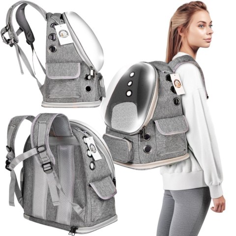 Furrever Friends Citty Grey - plecak transporter dla kota i psa