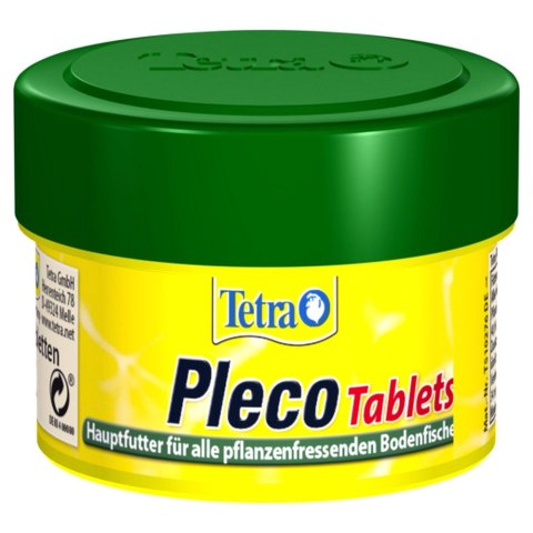 TETRA Pleco Tablets 58 Tab. kompletny pokarm dla roślinożernych ryb dennych (T189201)
