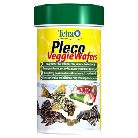 TETRA Pleco Veggie Wafers 100 ml pokarm roślinny dla ryb dennych (T198951)