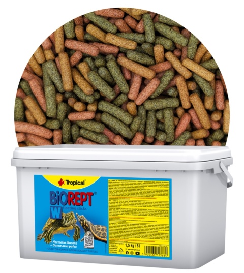 Tropical Biorept W 5L/1,5kg – pokarm dla dorosłych żółwi wodnych