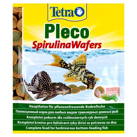 TETRA Pleco Spirulina Wafers 15 g saszetka pokarm warzywny dla ryb dennych (T281899)