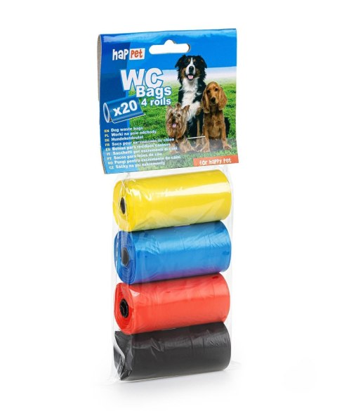 Worki na psie odchody Happet WC01 4 rolki mix